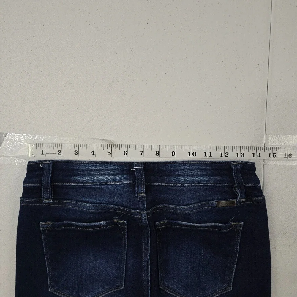 KanCan x Maurices 119010 High Rise Frayed Hem Skinny‎ Jeans Women's 26 Dark Wash